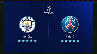 UCL MAN CITY VS PSG CHAMPIONS LEAGUE ROUND OF 16 LEG 1 IN FC MOBILE LETS GO [upl. by Freiman]