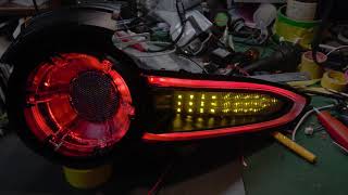 Mazda MX5 ND Mk4 Skeleton Tail Lamps ＆ Dimming turn signal Installation [upl. by Korten]