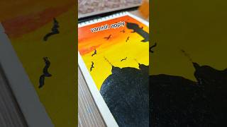 Varnish apply with acrylic painting tutorial shortvideo art [upl. by Rotkiv]