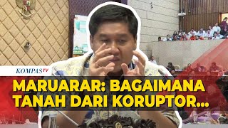 Rapat Perdana di DPR Menteri Maruarar Bicara Konsep Tanah dari Koruptor Jadi Rumah untuk Rakyat [upl. by Refinaj901]