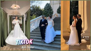 Aslı Güler Tiktok Düğün Videoları  En Güzel Evlilik Videoları [upl. by Annaeg]