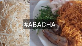 HOW TO MAKE ABACHA AFRICAN SALAD 🥘🫒🌶️🧄 [upl. by Idolem]