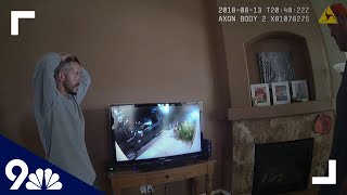 RAW Chris Watts reacts to neighbors surveillance footage [upl. by Tterab]