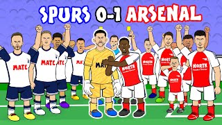 ARSENAL BEAT SPURS 01 Goals Highlights [upl. by Llenrod606]