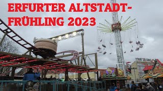 Erfurter Altstadtfrühling 2023 Gigantische Highlights mit der KirmesNeuheit quotProject Xquot [upl. by Ettolrahs]