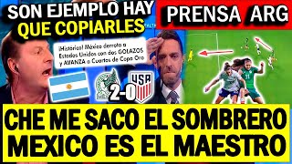 ARGENTINOS MARAVILLADOS se rinden ANTE MEXICO FEMENI  MX SACO A CAMINAR A EEUU HISTORICO Q JUEGO [upl. by Fuhrman]