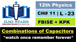 Combinations of Capacitors  Series combination of capacitors  Parallel combination of capacitors [upl. by Irroc]