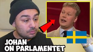 British Reaction To Johan Glans Parlamentet Funniest Episode Swedish Comedy [upl. by Tabor]