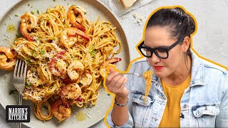 The easy pasta dinner thatll make you feel fancy  Shrimp Scampi Spaghetti  Marions Kitchen [upl. by Labanna]