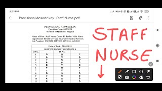 STAFF NURSE RESULT  STAFF NURSE ANSWER KEY  KPSC STAFF NURSE UPDATE [upl. by Simson]