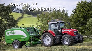 Gazza Baling at GRASSMEN HQ [upl. by Neelrahs]