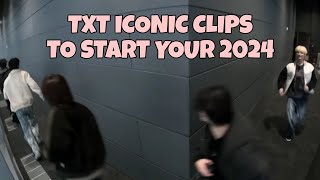 TXT ICONIC CLIPS TO START YOUR 2024 [upl. by Kezer]