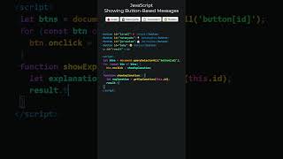 JavaScript · Showing ButtonBase Messages [upl. by Gaivn]