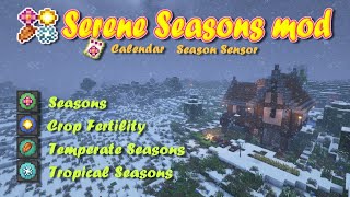 Minecraft 1165  Serene Seasons mod [upl. by Arsi]