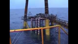 Oil  Gas Rig sinking [upl. by Eilasor]