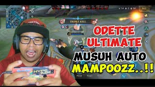 MUSUH AUTO MAMPOOZZ  ODETTE GAMEPLAY MOBILE LEGENDS INDONESIA [upl. by Kcirddot]