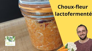 Chouxfleur lactofermenté carottes et épices [upl. by Hera]