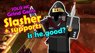 tds slasher in Solo Hardcore  is it good tower defense simulator Roblox [upl. by Nealon]