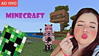 🔴 AO VIVO CONSTRUINDO MINHA CASA NO CAMPO  MINECRAFT 120 [upl. by Wilterdink]