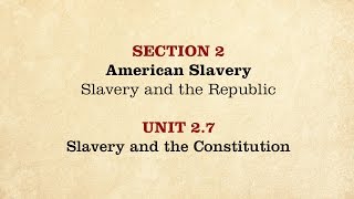 MOOC  Slavery and the Constitution  The Civil War and Reconstruction 18501861  127 [upl. by Ekralc498]