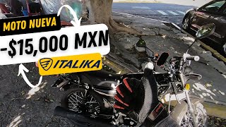 Moto nueva por menos de 15000 MXN Para aplicaciones delivery [upl. by Acimak]