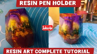 Make a Stunning Resin Pen Holder  DIY [upl. by Ardnatal]