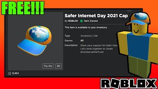 How To Get Safer Internet Day 2021 Cap ROBLOX [upl. by Duwe463]