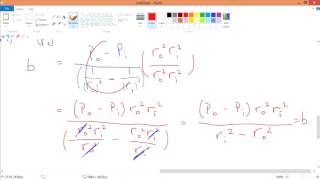 l4v4 Deriving stress equation for thick wall cylinderical vessel [upl. by Ahsinnod679]