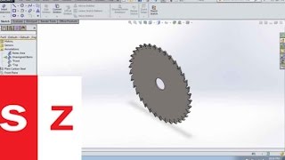 Solidworks Saw Blade Tutorial [upl. by Aneerhs784]