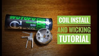 Pre built coil build and wicking tutorial [upl. by Leicester]