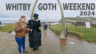 Whitby Walk UK  Whitby Goth Weekend 2024  Whitby Walking Tour 4K  Saturday 27th April 2024 [upl. by Yhtomot]