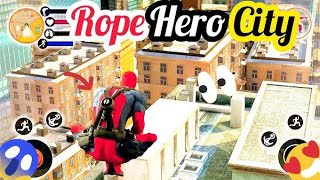 Miami Rope Hero Gameplay Withtrough  spider jabardast game city miami rope hero Awesome quot [upl. by Marybeth679]