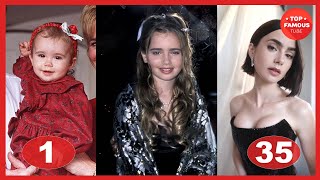 Lily Collins ⭐ Transformation From 1 To 35 Years Old [upl. by Innor183]