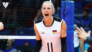 HighSpeed SPIKES by Germanys Louisa Lippmann  VNL 2019  Highlights Volleyball World [upl. by Rozek]