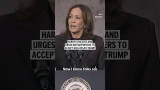 Harris concedes and urges her supporters to accept her loss to Trump [upl. by Jermaine]