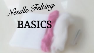 Needle felting basics for beginnersTechniques Tricks  Basic shape tutorial [upl. by Wennerholn504]