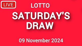 The National Lottery Lotto Draw Live Results from Saturday 09 November 2024  lotto live tonight [upl. by Biddick49]