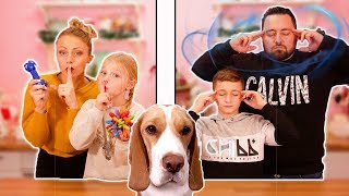 ♡• TWIN TELEPATHY CHALLENGE EN FAMILLE  LE NOËL DE NANA •♡ [upl. by Adidnere]