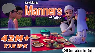 Ghulam Rasool Explains the Easy Islamic Manners of Eating  3D Animation  Kids Land [upl. by Hisbe]