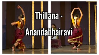 Shobana Performs The Thillana In  Anandabhairavi [upl. by Walliw977]