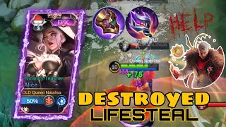 ALICE THE DESTRUCTION OF YU ZHONGS LIFESTEAL HERO [upl. by Madra]