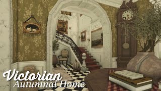 Bloxburg Victorian Autumnal Home  Interior Speedbuild  Roblox Bloxburg [upl. by Tani566]