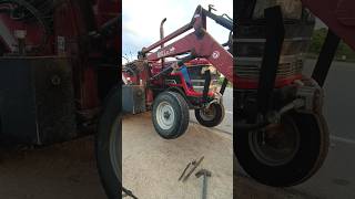 Tractor tyre puncture 👌repair II tube big puncture 🧑‍🔧vulcanizing method👀shorts [upl. by Oelc]