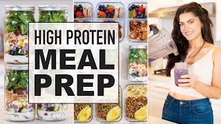 SUMMER READY MEAL PREP  healthy high protein meals for the week [upl. by Rolanda]