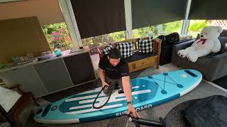 Stehpaddeln SUP StandupPaddling Board Luft ablassen und verpacken Anleitung [upl. by Squier]