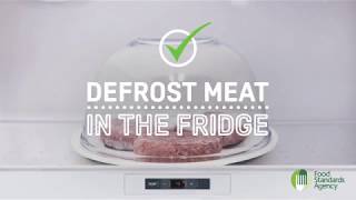 Defrost meat in the fridge or microwave [upl. by Ahsemak59]