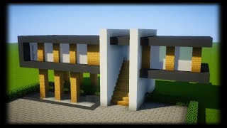 TUTO GRANDE MAISON MODERNE FACILE À FAIRE SUR MINECRAFT [upl. by Leahcimnoj59]