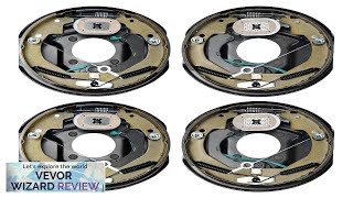 VEVOR Electric Trailer Brake Assembly 10quot x 214quot 2 Pairs SelfAdjusting Electric Review [upl. by Tutt175]