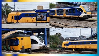 Treinen bij Groningen centraal station  Trains at Groningen centrale station [upl. by Nichy]