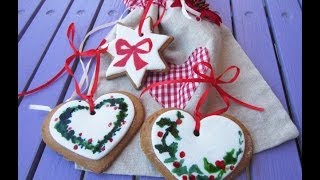 Biscotti natalizi da regalare o per decorare lalbero di Natale [upl. by Travers255]